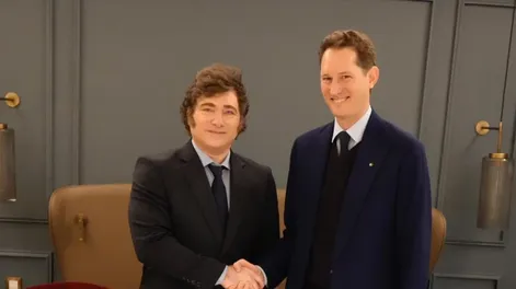 Milei se reunió con empresarios y le dio una entrevista a un diario de Italia