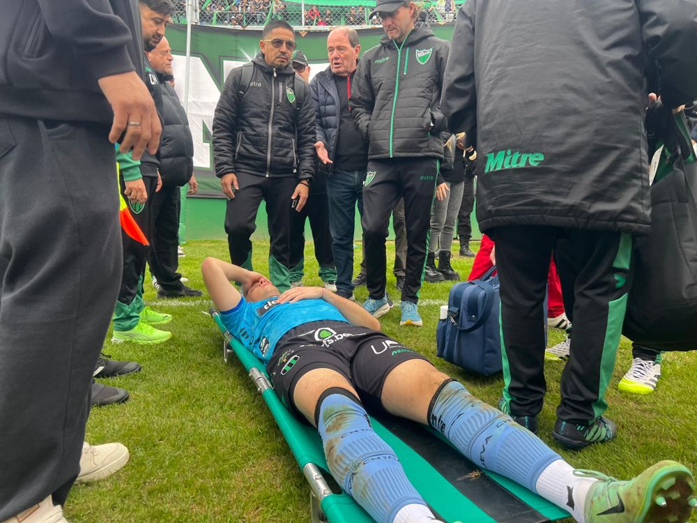 Facundo Masuero tras la agresión.