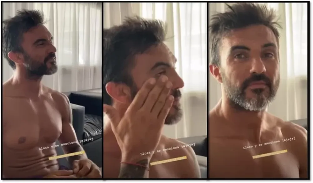 Cubero se emocionó por una peli y Mica Viciconte lo escrachó en las redes
