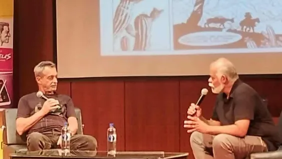 Eduardo Risso y Lucas Aguirre, de ADA San Juan