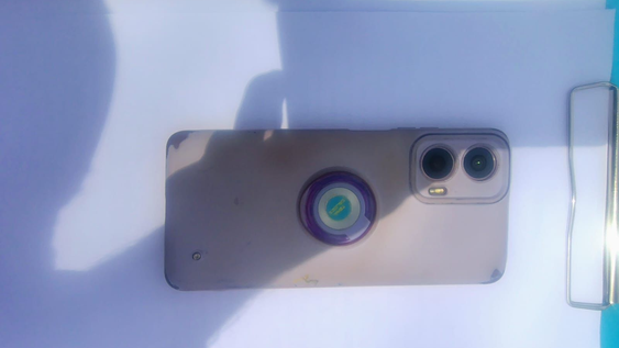 El celular recuperado por la Policía.