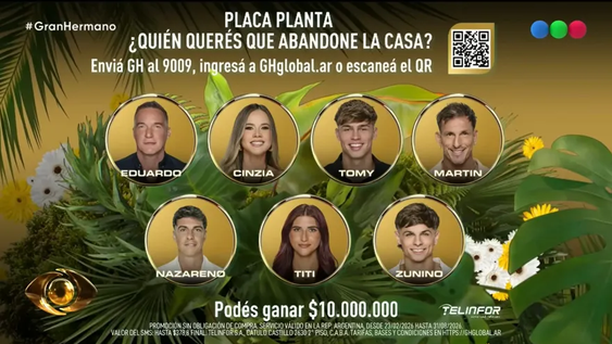 Menos verde. A partir de mañana habrá una planta menos en Gran Hermano
