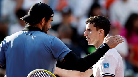 Se terminó el sueño de Juan Manuel Cerúndolo en Roland Garros: perdió con Berrettini en octavos de final