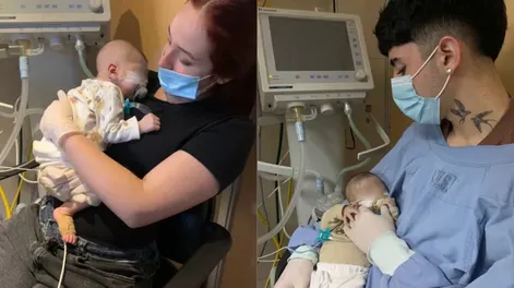 Giovanni Benavídez tiene tres meses y está internado en estado crítico en la clínica Vélez Sársfield de Córdoba.