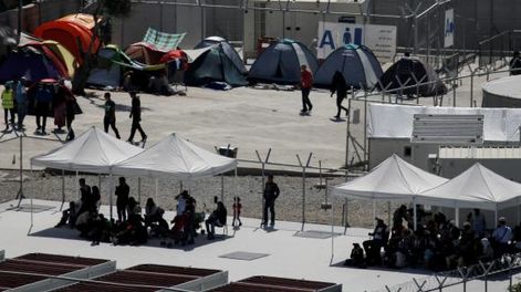 Visita papal a refugiados de Lesbos