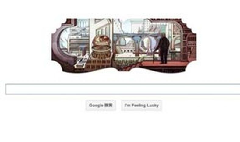 Un Doodle por Borges