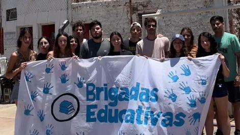 brigadas educativas y una nueva colecta que espera llegar con utiles a alrededor de 150 ninos y ninas