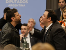 Juan Grabois se enfrentó con diputados de La Libertad Avanza durante el plenario de comisiones que debatía el proyecto por Malvinas.