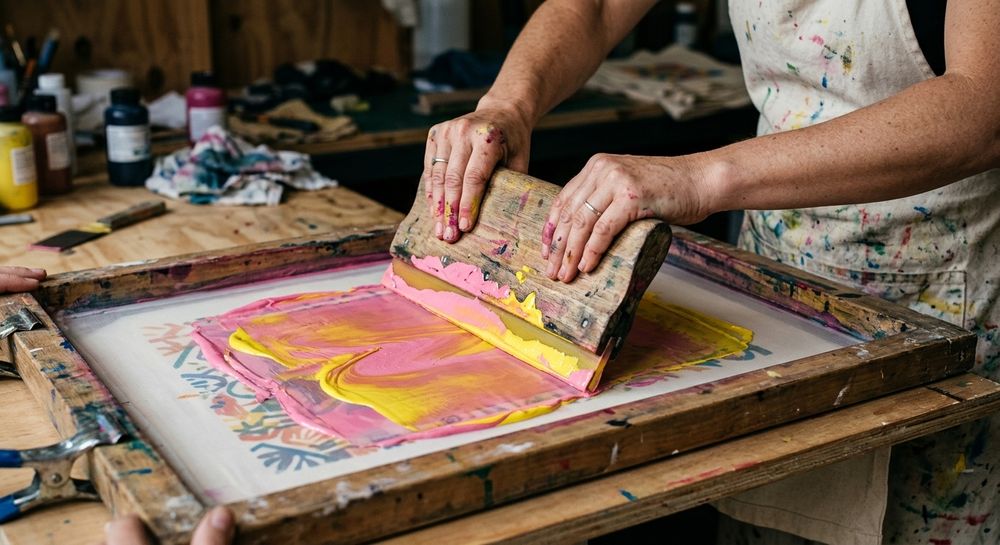 La UNSJ dará dos talleres en Chimbas, uno de ellos, el de diseño de estampas textiles (Foto ilustrativa generada con IA)