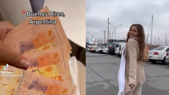 La reacción de una turista que llegó al país y cambió 40 dólares: “Voy a vivir como una reina”