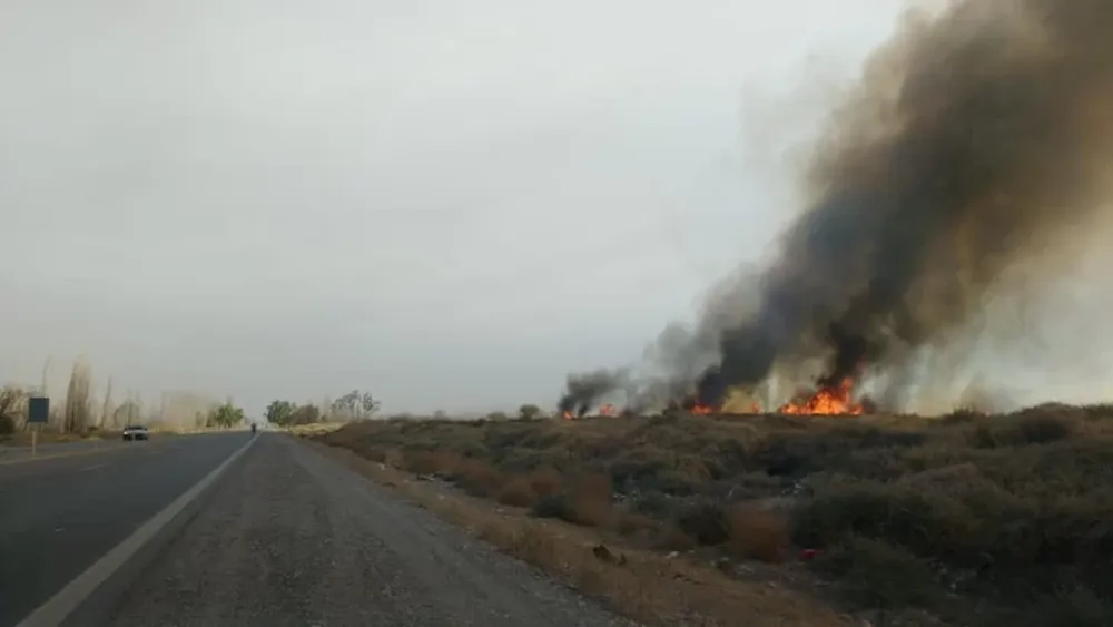 El viento provocó varios incendios en la provincia