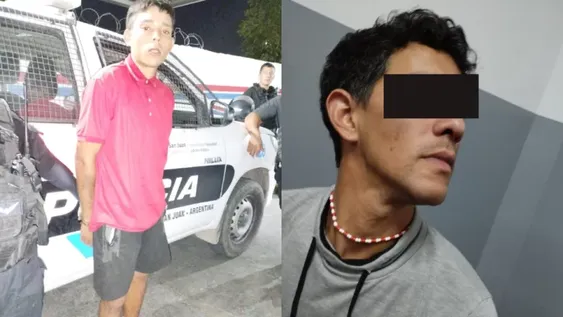 Ruiz, el condenado por el robo piraña en Pocito. Del otro lado, el conductor de Uber, lastimado.