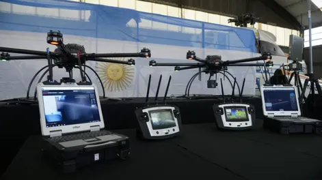 Drones que se utilizan en la frontera argentina.