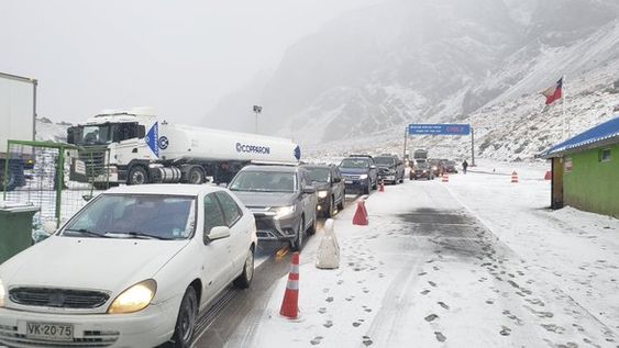 El Paso Cristo Redentor se encuentra habilitado y es obligatorio el uso de cadenas