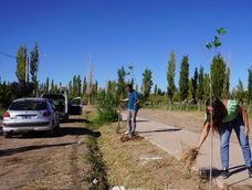 El municipio de Calingasta refuerza la forestación en los barrios de la localidad de Barreal. El municipio de Calingasta refuerza la forestación en los barrios de la localidad de Barreal.