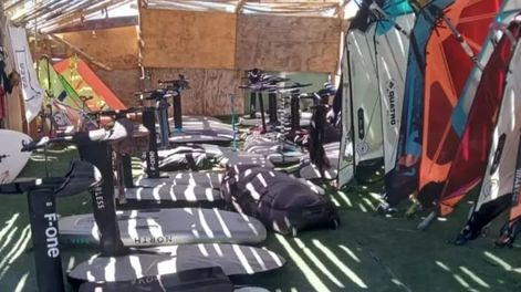 Mejoras. La Asociación Todo Viento está en plena tarea de cara a la nueva temporada en Cuesta del Viento.