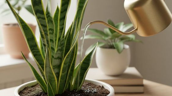 Regar la lengua de suegra: cada cuánto hay que hacerlo en verano.