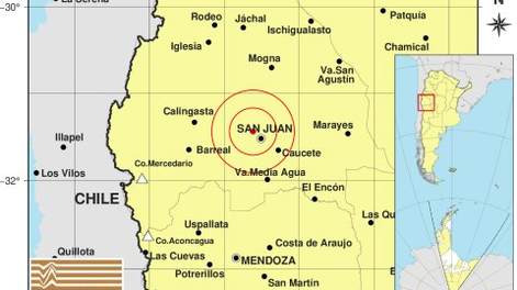 El epicentro del sismo.