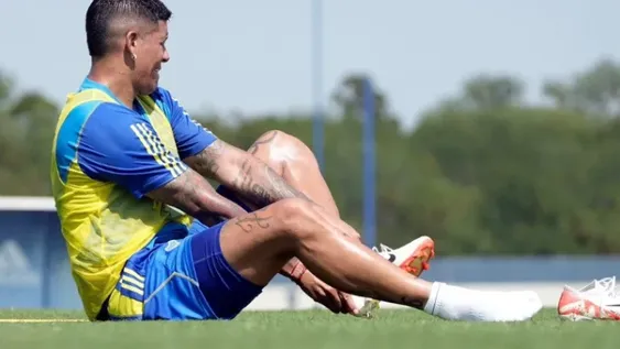 TITULAR. Marcos Rojo estará en la formación inicial de Boca para Vélez.