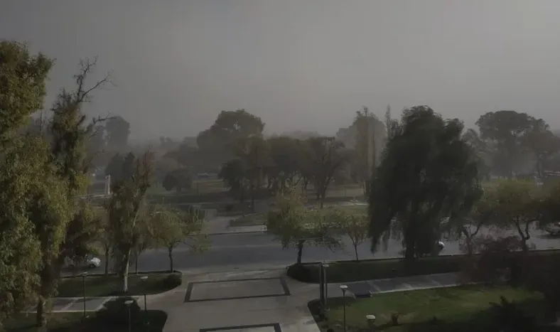 El viento Sur golpea al Gran San Juan: se esperan ráfagas de hasta 59 km/h