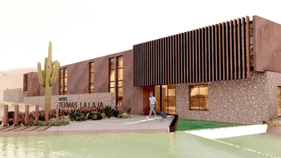 El hotel con spa de La Laja tendrá 60 plazas y 3 piletas en distintos niveles