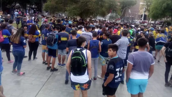 Pese a la amargura de perder la Libertadores, los xeneizes sanjuaninos celebraron su día