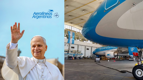 Aerolíneas trasladará a León XIV durante su visita a Argentina