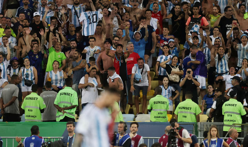 Hinchada argentina. Foto: Reuters.