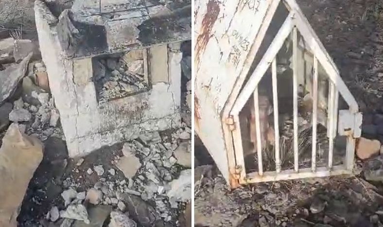 VIDEO: reportan dañino ataque a representaciones religiosas en Sierras Azules