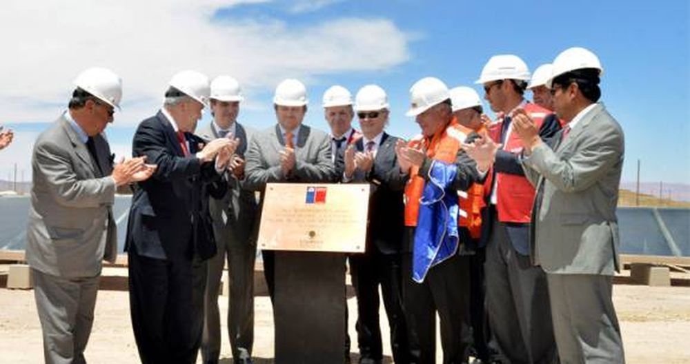Inauguraron una central termosolar para Codelco