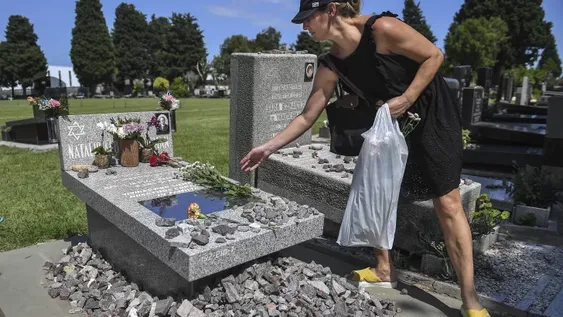 Acto en la tumba de Nisman