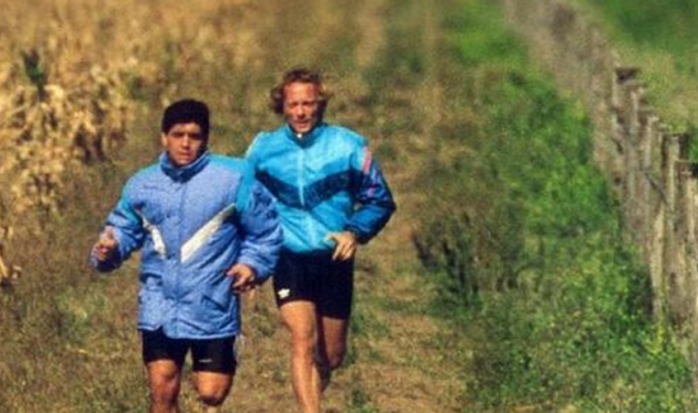 Maradona en modo “Rocky”: furor por su entrenamiento para el Mundial del ’94