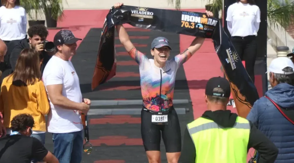 GANADORA. Gabriela Carena fue la mejor de la General del Ironman que fue un éxito en lo económico para San Juan.