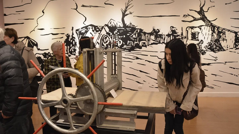 En el marco de Proyecto Grabado 2026, el Museo Franklin Rawson también exhibe muestras temáticas, como la que rinde tributo a José María Pineda, uno de los pioneros del grabado sanjuanino.