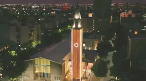 El campanil ya es un atractivo de Navidad