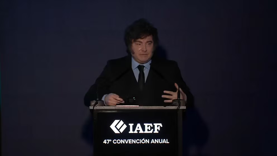 milei hablo ante empresarios y defendio sus reformas: esto nos permite avanzar en el reclamo por malvinas