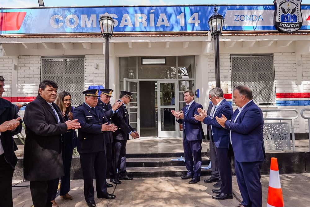 Orrego inauguró la refuncionalización de la Comisaría de Zonda