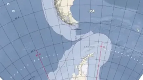 Polémica por un mapa oficial en el que Chile se adjudica 5.000 km² de espacio marítimo argentino