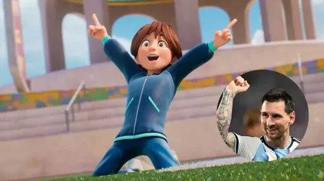 messi y los gigantes: asi es el primer avance de la nueva serie animada de fantasia de disney+