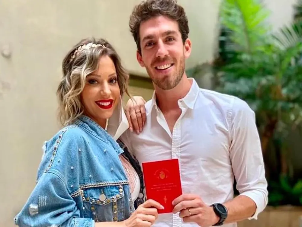 Noelia Marzol se casó con Ramiro Arias y lució su pancita de 5 meses