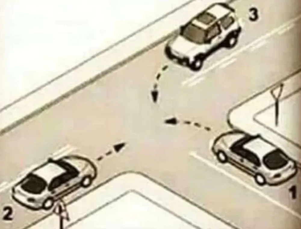 Preguntaron en Twitter “¿qué auto debe pasar primero?” y se armó un revuelo