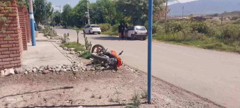 Un motociclista fue hospitalizado tras un accidente