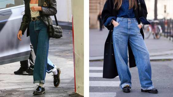 Jeans arremangados, la moda que mejor queda con zapatos de tacón