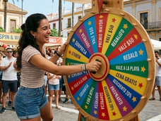 Ruleta de premios. Imagen ilustrativa.