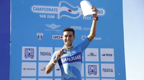 Nicolás Tivani, bañado en bronce en la contrarreloj en el Argentino de Ruta