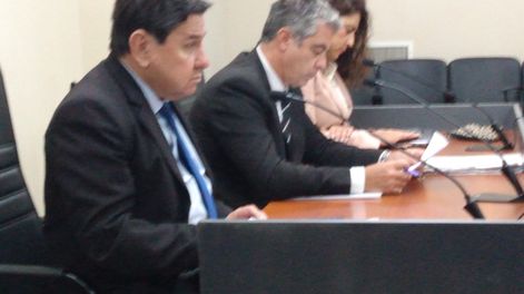 Los jueces del tribunal que dictó sentencia por el aberrante caso de abuso sexual sucedido en Capital.&nbsp;