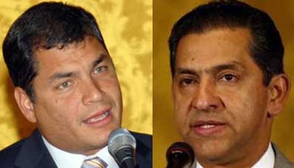 El auto en que llevaban a Correa tiene cuatro tiros de fusil