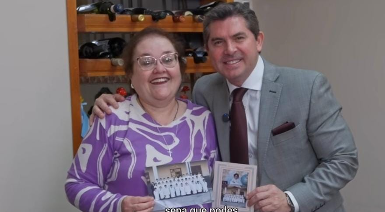 Marcelo Orrego junto a Silvia.
