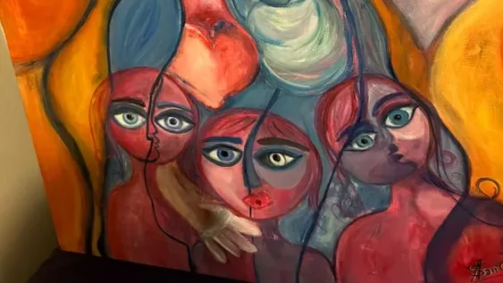 La artista Ana Sánchez Archilla participará de la muestra de Fusionarte en el Centro de Radioterapia San Juan con su obra Madre.