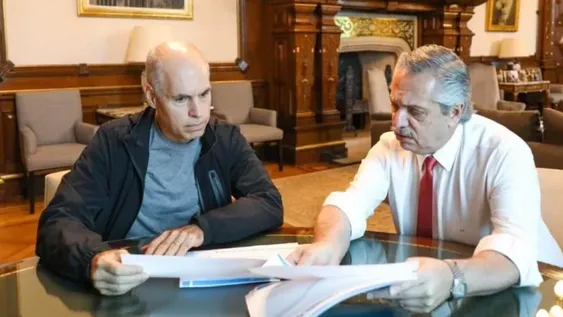 Fernández recibió a Larreta, que le llevó un plan para cuidar a los ancianos